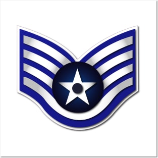 USAF - Staff Sergeant (E5) - No Text Posters and Art